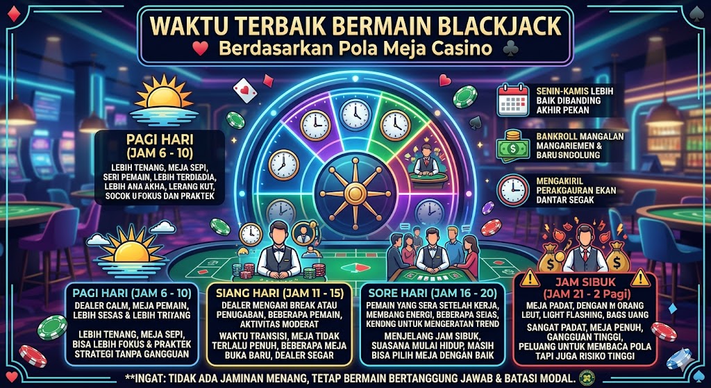 waktu terbaik bermain blackjack